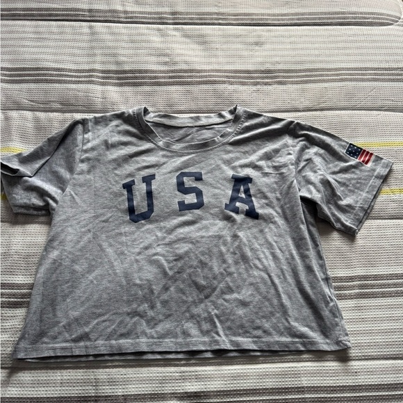 USA America Women’s Crop Shirt - Picture 2 of 3